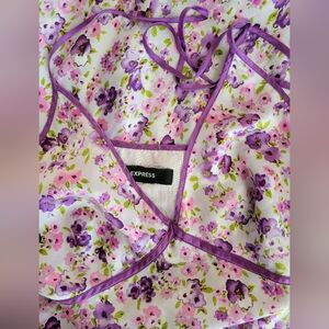 Express silk/rayon Floral dress